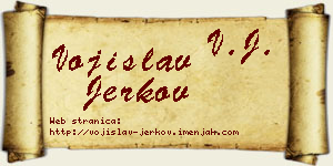 Vojislav Jerkov vizit kartica